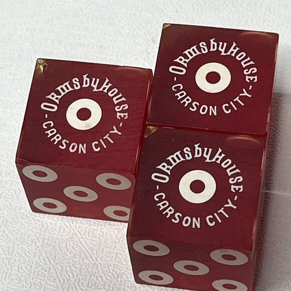 Vintage Cards Lucite Dice Hat Reno Tahoe Circus Circus Mapes Casino Memorabilia - Picture 5 of 16